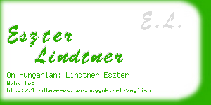 eszter lindtner business card